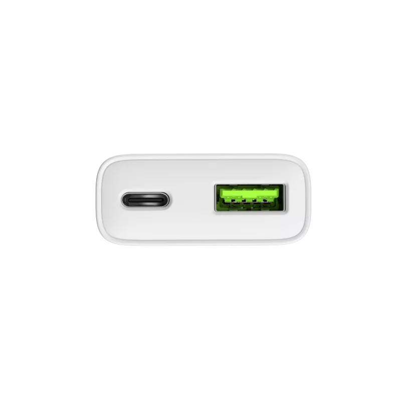 Strāvas adapteris NATEC Ribera NUC-2376 — 1× USB-A, 1× USB-C, 3 A izeja