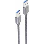USB kabelis ShiverPeaks BS13-37020 1m USB 3.2 Gen 2 pelēks