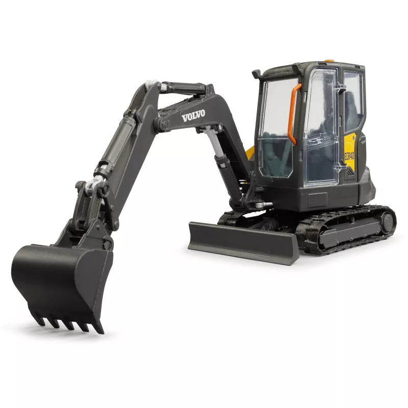 BRUDER modelis — Volvo ECR40 kompaktekskavators (rotaļlieta), modelis 02465