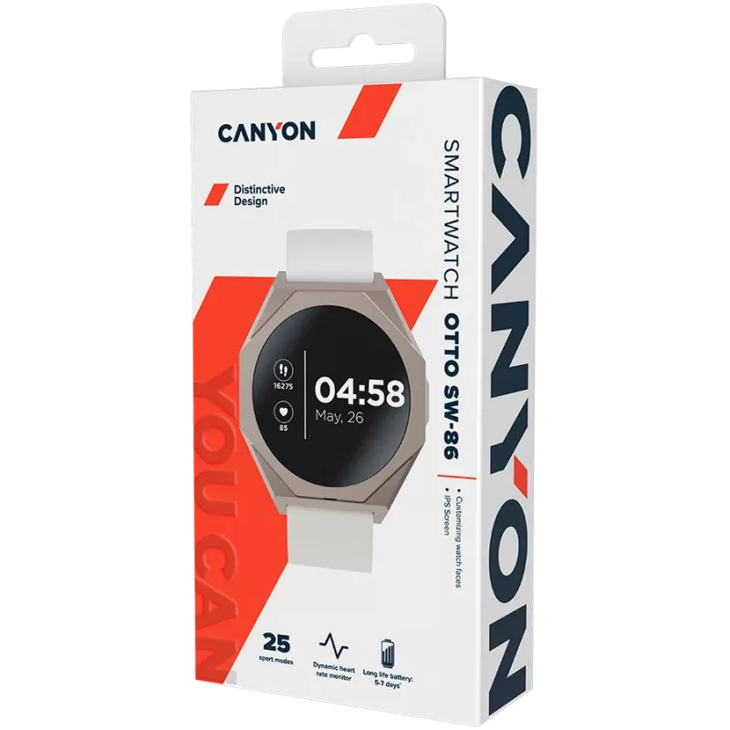 CANYON viedpulkstenis Otto SW-86 Sudrabs