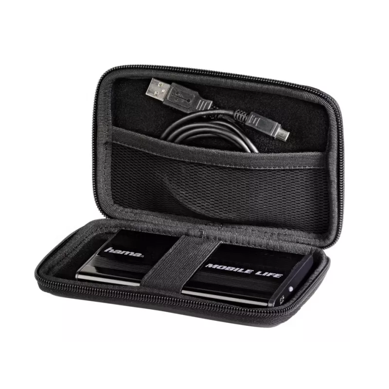 Hama 2,5 collu HDD futrālis, EVA, melns EVA (etilēna vinilacetāts)