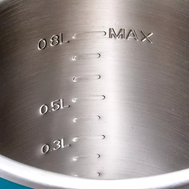 Makita KT001GZ elektriskā tējkanna 0,8 L Melna, Zila