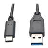 Tripp U428-003-G2 USB-C–USB-A kabelis (spraudnis/spraudnis) — USB 3.2 Gen 2 (10 Gbit/s) — saderīgs ar Thunderbolt 3 — 0,91 m — 1,83 m — USB C — USB A — USB 3.2 Gen 2 — vīriešu/vīriešu