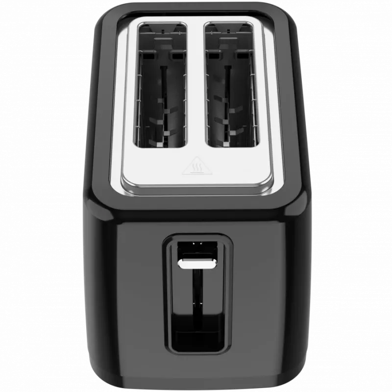 Elektriskais tosters, melns, 220-240V, 50-60Hz, 780-930W, 2 sloti, 3 režīmi, 7 grauzdēšanas līmeņi
