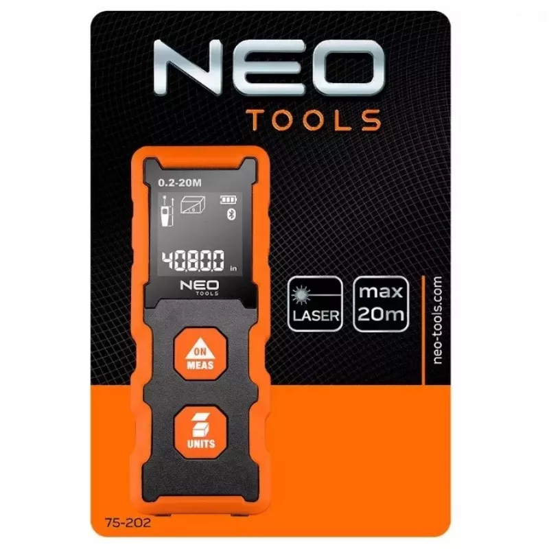 NEO Tools 75-202 lāzera tālmērs, 20 m