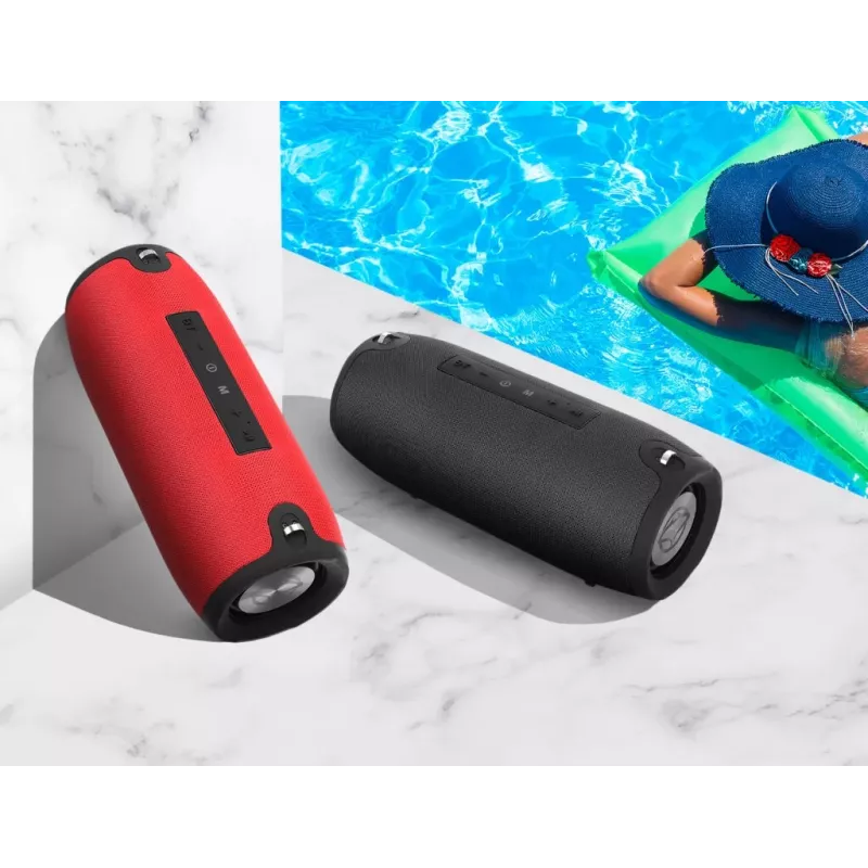 Pārnēsājams Bluetooth skaļrunis MANTA SPK15GO-BK — 20W, 3600 mAh, līdz 8 h, melns