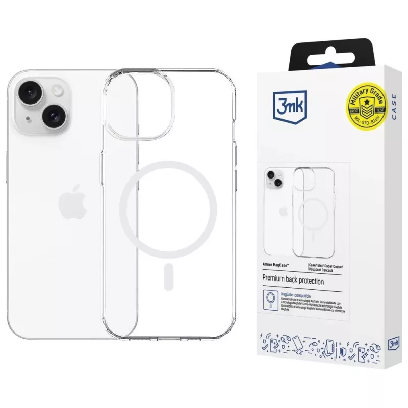 Aizsargājošs MagCase Armor no 3MK Apple iPhone 13/14 — magnētiskā saderība, plāns dizains