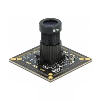 Delock 96397 USB 2.0 kameras modulis, 0,92 MP, globālais aizvars, 36° fiksēts fokuss, melns/balts