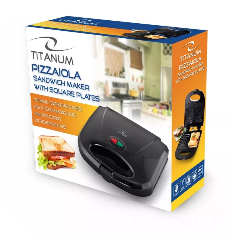 Esperanza Titanum Pizzaiola TKT005K sviestmaižu gatavotājs, 700 W, melns