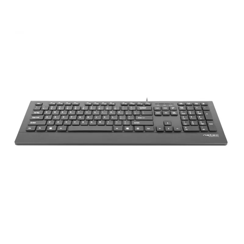 Vadu tastatūra NATEC BARRACUDA ES — kompakts izkārtojums, membrānas slēdži, USB savienojums