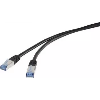 Renkforce RF-4673692 tīkla kabelis melns 10 m Cat6a S/FTP (S-STP) (RF-4673692)