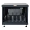Statīva plaukts TECHLY 367652 kabeļu organizators ar 3M līmējošu stiprinājumu, tērauds, 550×550×410 mm, melns