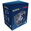 Dzesētājs Akasa Alucia H4 12 cm melns zils hidrodinamiskais gultnis