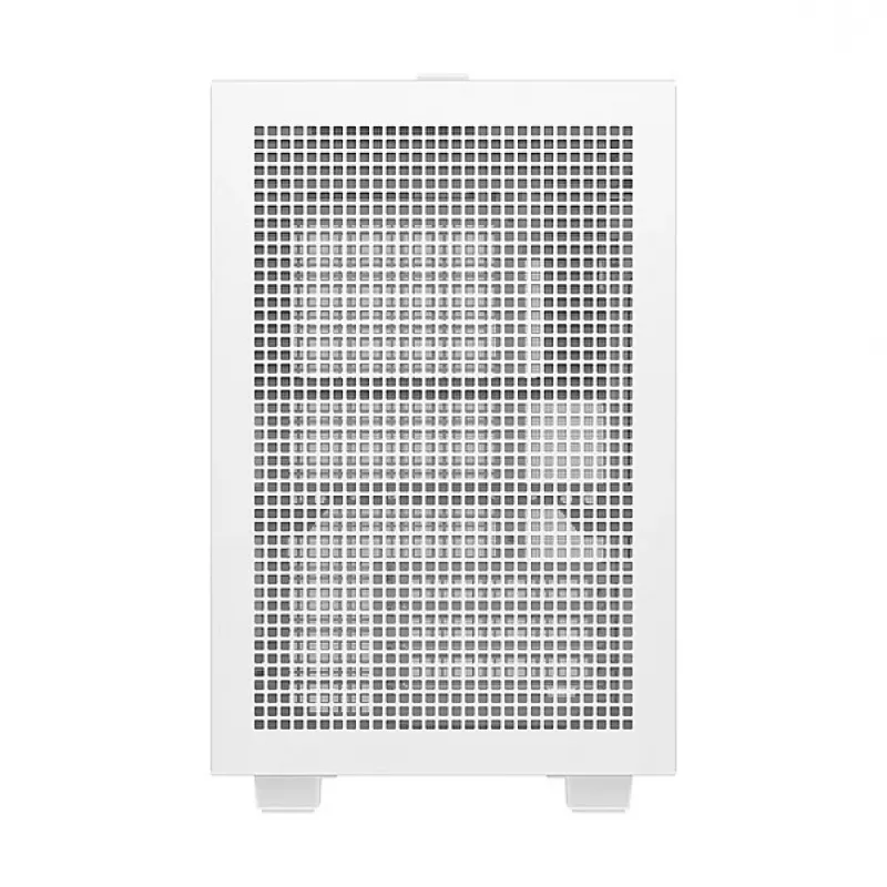 Datora korpuss DeepCool CH160 PLUS WH Small Form Factor balts, microATX, rūdīts stikls, USB-C