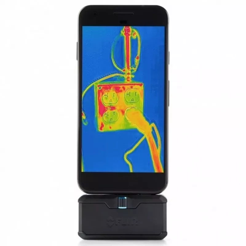 FLIR ONE Pro Android USB-C termokamera — FLIR, modelis FP3AC, 8,7 Hz, NETD 150 mK, 8–14 µm, fiksēts fokuss, USB-C