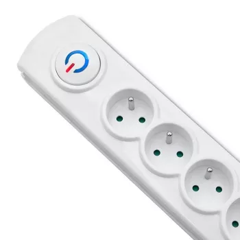 Pārsprieguma aizsargs Qoltec 50293 Balts 8 maiņstrāvas kontaktligzdas 230 V