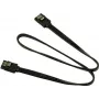 Inter-Tech — SATA kabelis — Serial ATA 150/300/600 — SATA uz SATA — 50 cm — ar fiksatoriem (88885310)