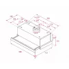 Daļēji iebūvējams nosūcējs Teka TL 6310, Metāla filtrs, Trokšņa līmenis: N/A