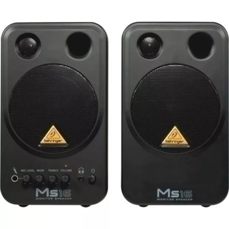 Behringer MS16 skaļrunis 2 joslu Melns Vadu 16 W