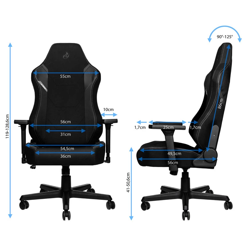 Nitro Concepts X1000 polsterēts sēdeklis polsterēta atzveltne