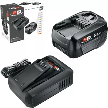 Akumulatora starta komplekts Bosch 18 V 6.0 Ah ar lādētāju AL18-44