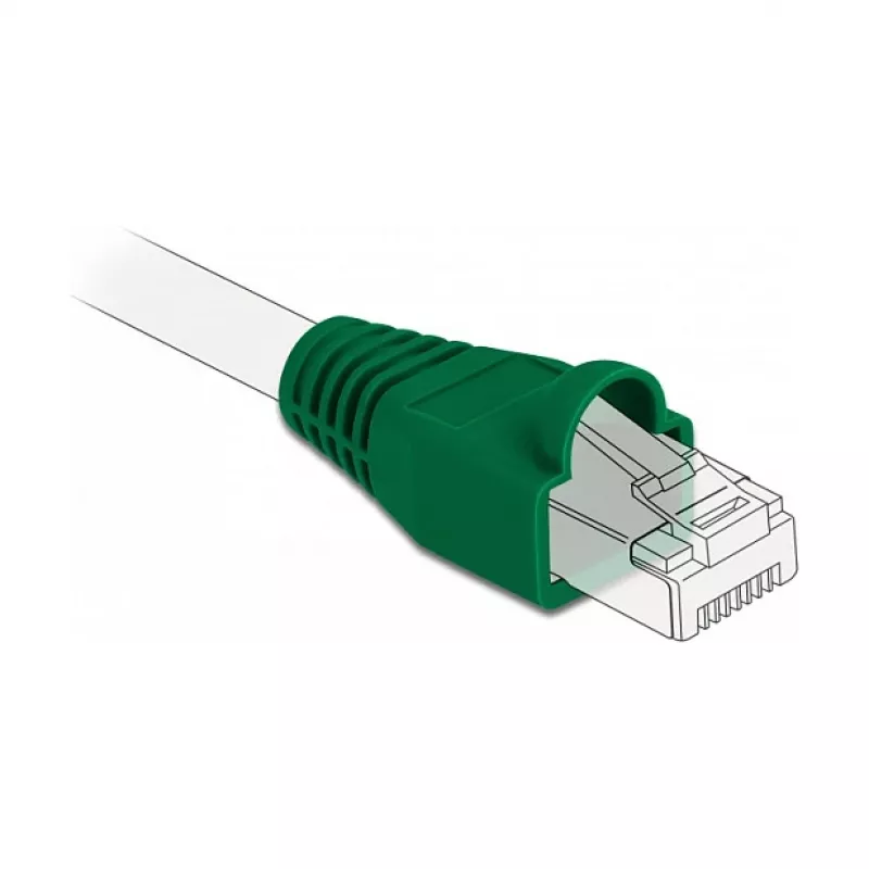 Sprieguma atvilkne RJ45 spraudnim DeLOCK 86726 zaļa 20 gabali