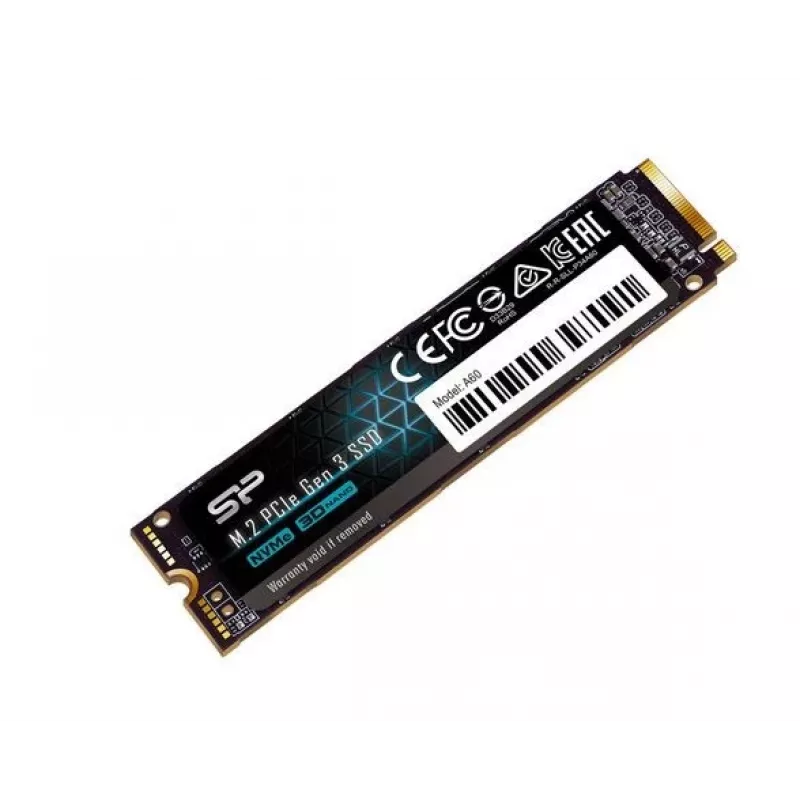 SSD M.2 NVMe Silicon Power P34A60 2 TB, PCIe 3.0 x4, lasīšana 2200 MB/s, rakstīšana 1600 MB/s