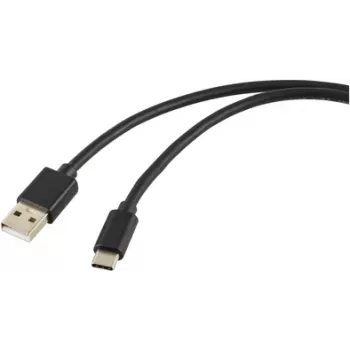 Renkforce RF-5771532 USB kabelis, melns
