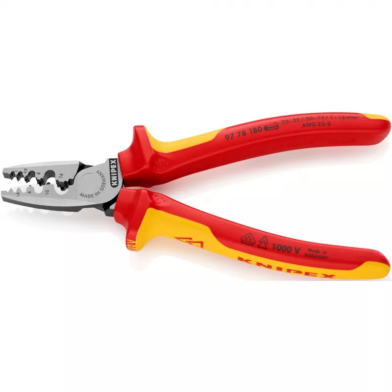 Kabeļa presēšanas kombinētais instruments Knipex 97 78 180
