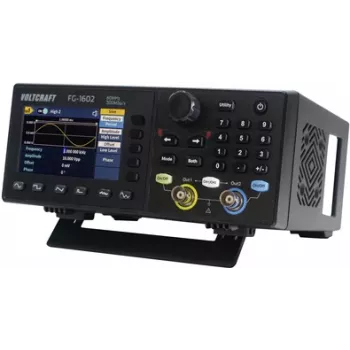 VOLTCRAFT FG-1602 Funktionsgenerator, tīkla barošana, 1 µHz–60 MHz, 2 kanālu, patvaļīgs (VC-13082815)