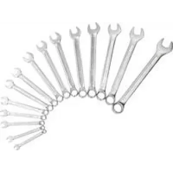 Uzgriežņu un kombinēto uzgriežņatslēgu komplekts ks tools 512.0215 — metriskie izmēri