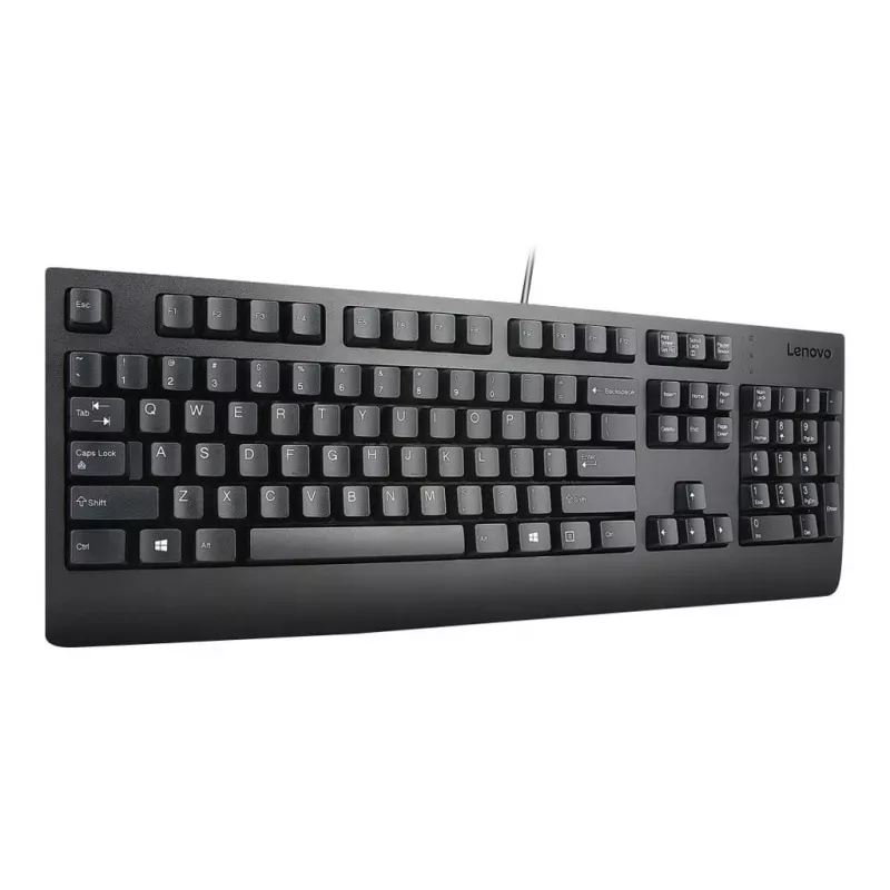 Vadu Lenovo Preferred Pro II pilna izmēra USB tastatūra, QWERTY, rumāņu izkārtojums, melna, Plaukstas balsts