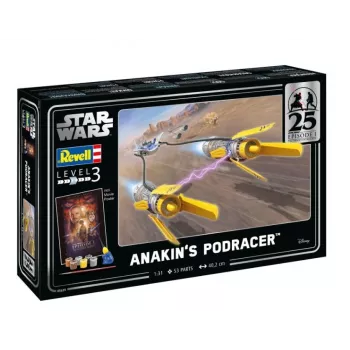 Revell 05639 Anakin's Podracer EP1 25. jubilejas salikšanas modelis, dāvanu komplekts