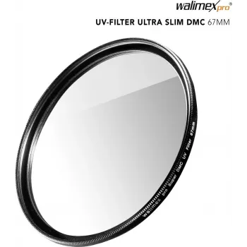 UV filtrs Walimex pro plāns Super DMC 67mm — 67 mm vītne, zems profils, pretatstarojoša pārklājums