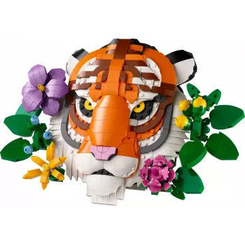 Konstrukcijas rotaļlieta LEGO Art Fauna Collection Tiger komplekts 31217 - uzbūvējams tīģera modelis