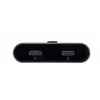 Dokstacija Unitek D1078A — USB-C centrmezgls, 2x USB-C ieeja, 1x USB-C izeja, 100 W PD, 4K atbalsts, 3480×2160 maks., pelēka