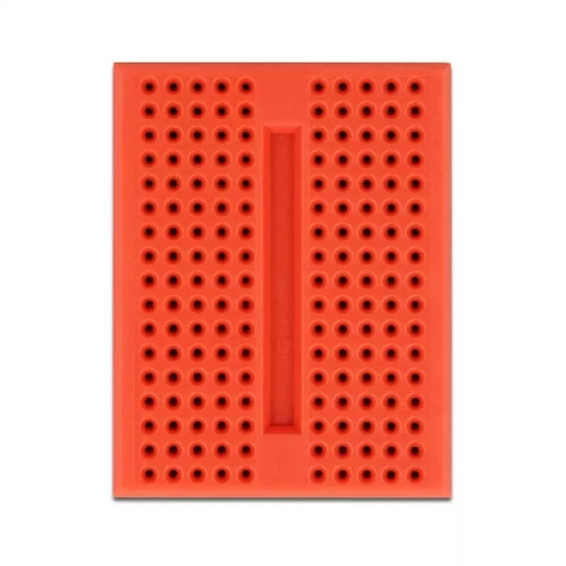 Maizes dēlis DELOCK 18318 — plastmasas bezlodēšanas prototipēšanas plate, 36 × 46 × 10 mm, sarkana