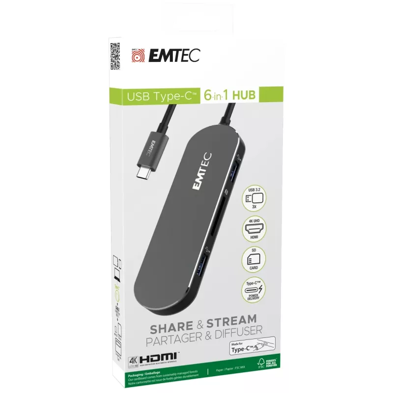 Type-C HUB Emtec T650C