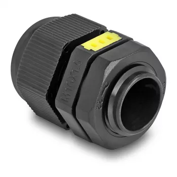 DeLOCK kabeļu blīvslēgs M16 ar ventilāciju IP68 ūdensnecaurlaidīgs melns 2 gab.