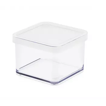 Pārtikas trauks rotho Box Rotho 11603 taisnstūrveida 0,5 L, tehnopolimērs, balts, 100×100×72 mm