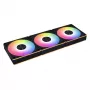LIAN LI UNI FAN CL 120mm ARGB melns 3 gab. komplekts