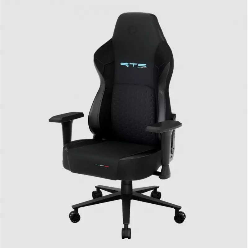 ONEX RTC ErgoGlide Alcantara spēļu krēsls, melns