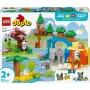 Rotaļlietu komplekts LEGO DUPLO Town Wild Animal Families 3-in-1 10446 — 92 gabali, 2+, 200×220×340 mm