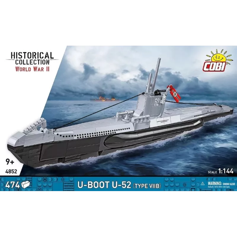 Konstrukciju komplekts Cobi U-Boot U-52 — 474 detaļu modeļu komplekts