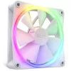 NZXT korpusa ventilators F120 RGB 120 mm balts, 4 kontaktu, 1800 RPM, 50.18 CFM, 18 gaismas diodes