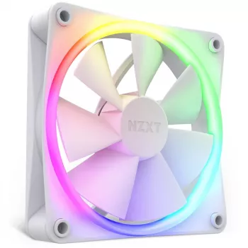 NZXT korpusa ventilators F120 RGB 120 mm balts, 4 kontaktu, 1800 RPM, 50.18 CFM, 18 gaismas diodes