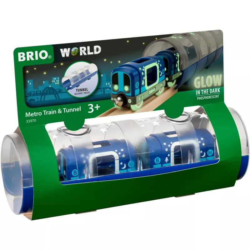 World Tunnel Box U-railway Glow in the Dark, Rotaļu Transportlīdzeklis Zils