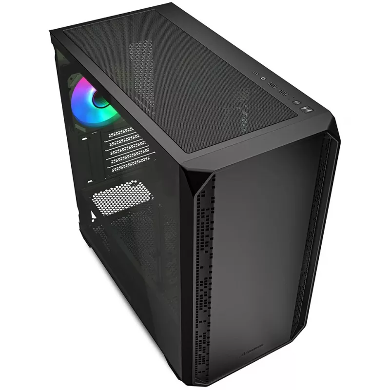 Sharkoon MK2 RGB Micro Tower Melns