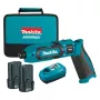 Trieciena uzgriežņu atslēga Makita TD022DSE 1/4 collas 2450 apgr./min 25 N⋅m Melna, zila