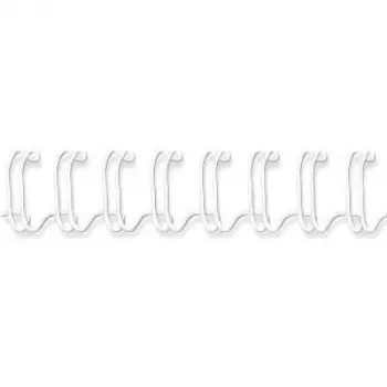 Fellowes - Siešanas stieple - 10 mm - 297 mm - 34 gredzeni - A4 (210 x 297 mm) - 80 loksnes - Balta - 100 gab. (53262)